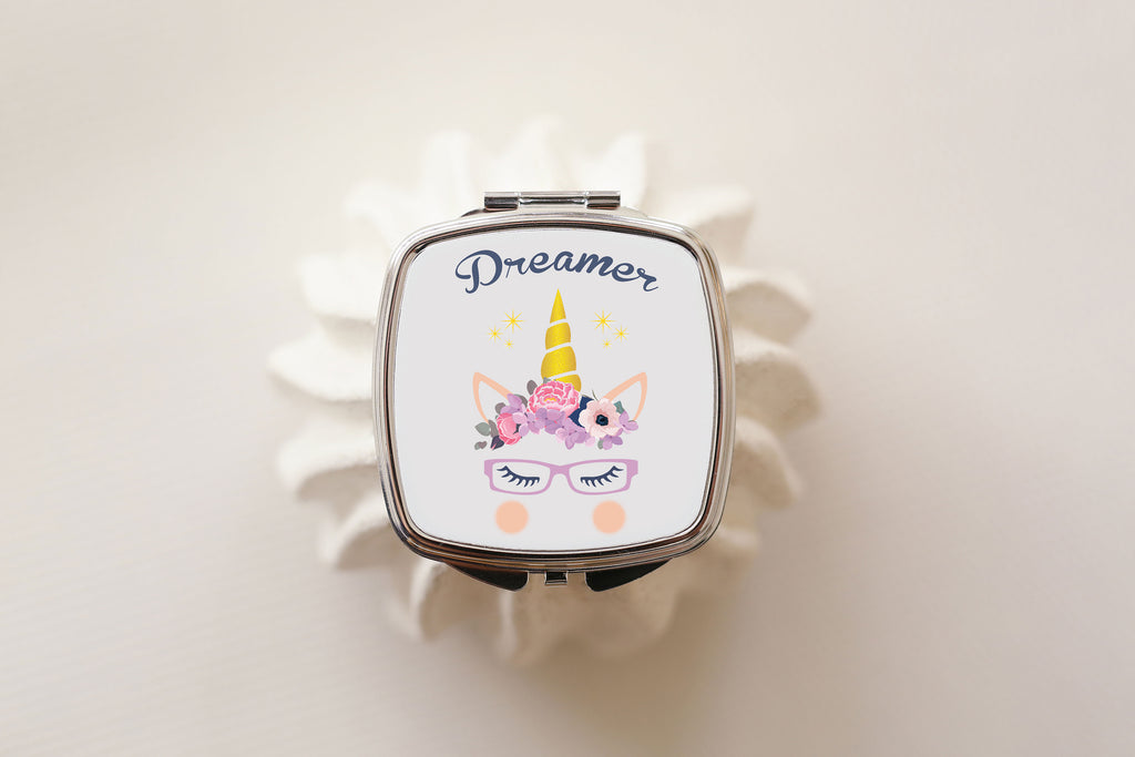 Dreamer - Unicorn Compact Mirror - Fairy Specs